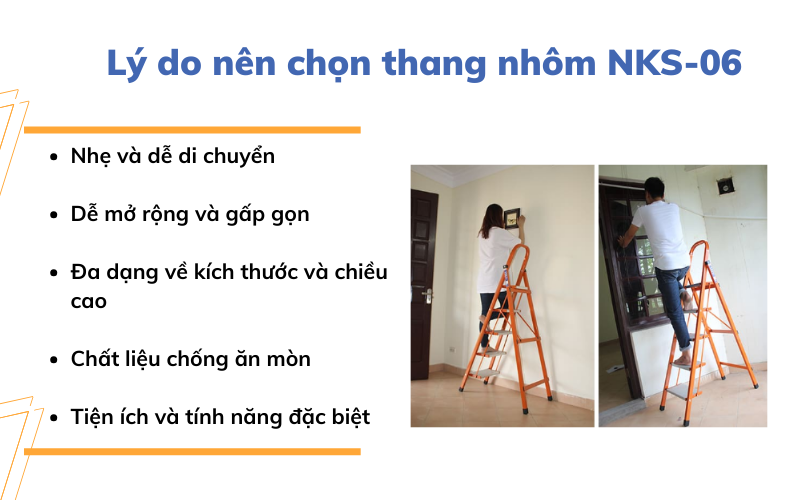 Lý do nên dùng thang nhôm NKS-06