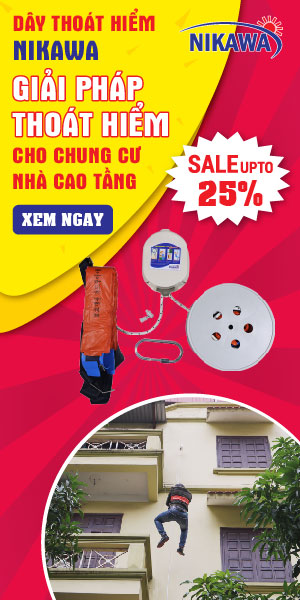 Nikawa công bố chương trình ưu đãi khủng giảm giá sốc đến 25% với bộ dây thoát hiểm Nikawa