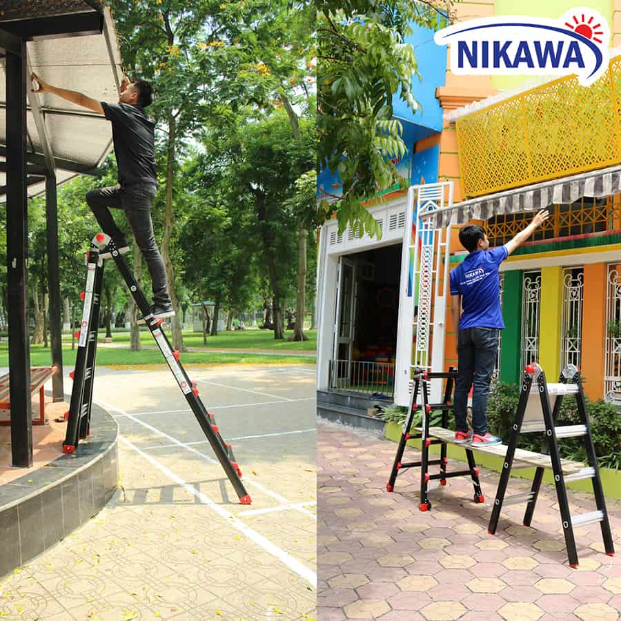 Thang nhôm gấp đa năng Nikawa NKB là gợi ý rất thú vị khi bạn muốn sơn sửa nhà cửa