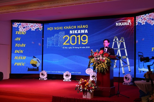 Đại diện Nikawa Việt Nam giới thiệu về định hướng hoạt động của công ty trong năm 2019