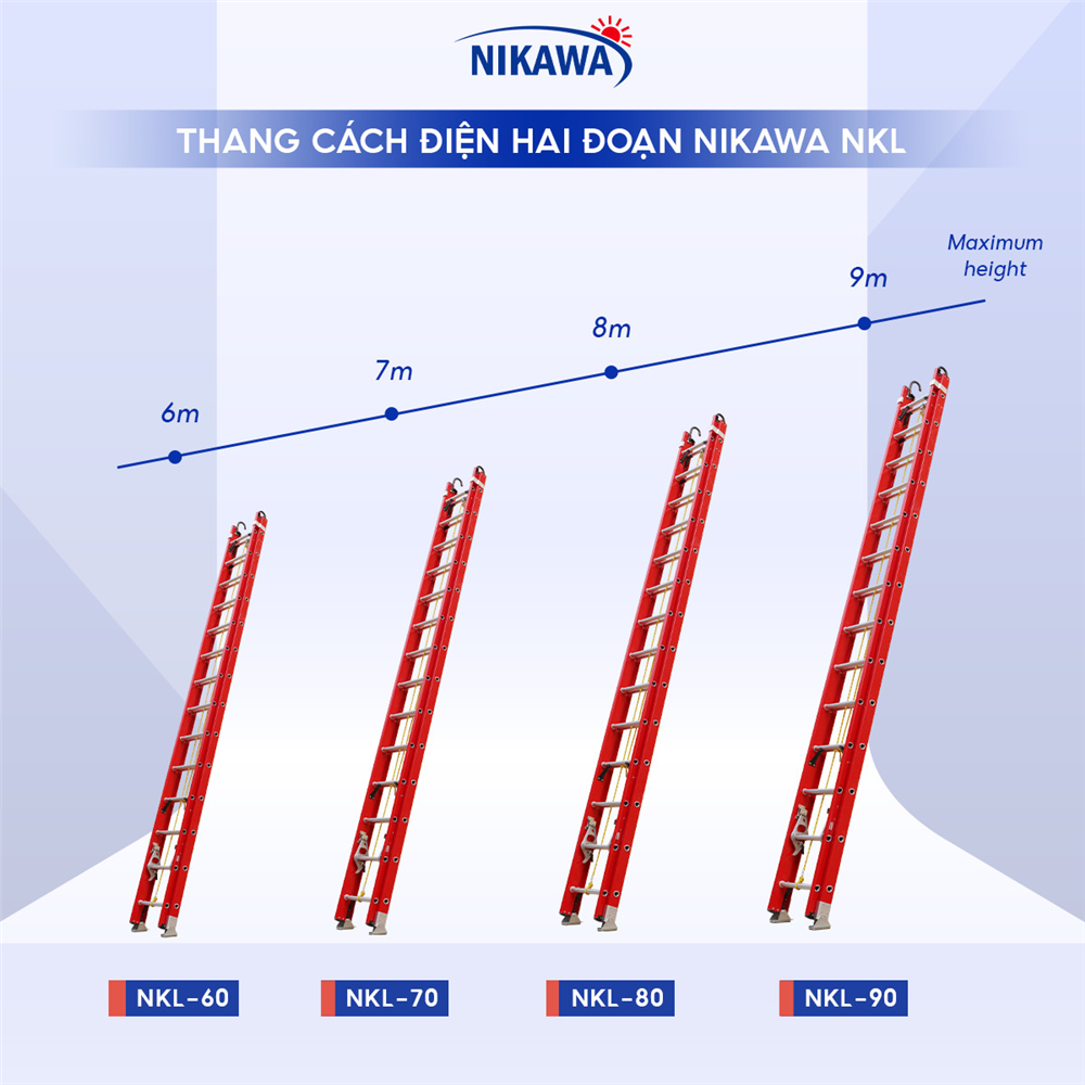 Thang nhôm cách điện Nikawa NKL 90