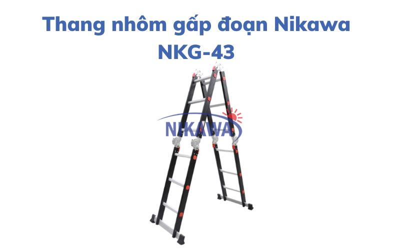 Thang nhôm gấp đoạn Nikawa NKG-43