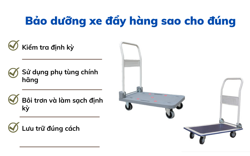 lỗi thường gặp ở xe đẩy hàng