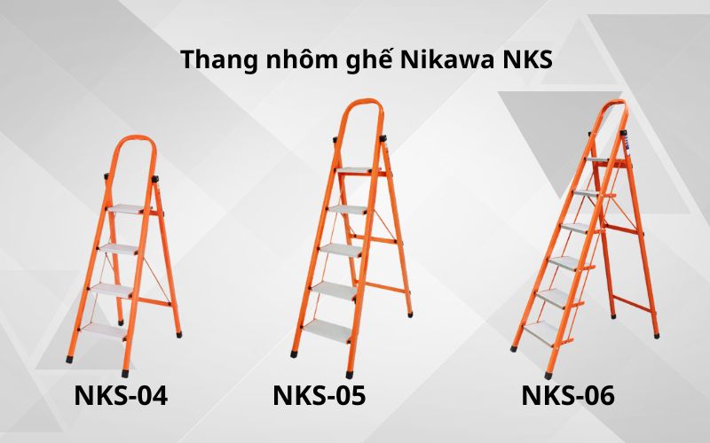 Các mẫu thang nhôm ghế Nikawa NKS