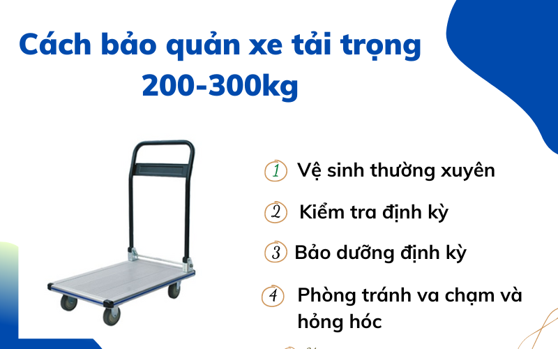 xe đẩy hàng 4 bánh tải trọng 200-300 kg