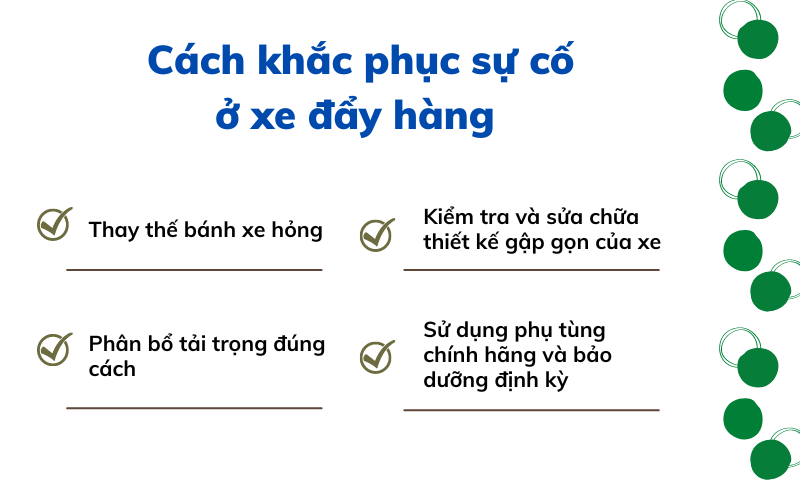 lỗi thường gặp ở xe đẩy hàng