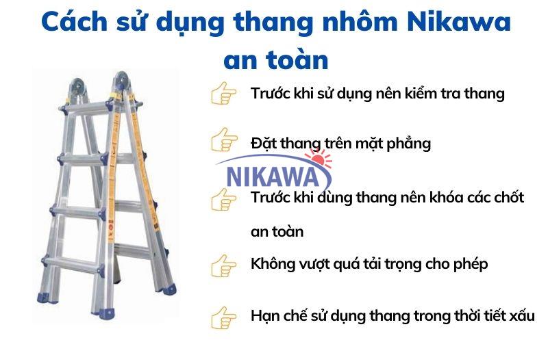 Cách sử dụng thang nhôm Nikawa an toàn