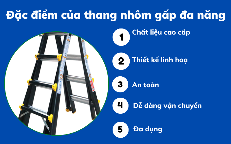 thang nhôm gấp đa năng dùng trong những việc gì