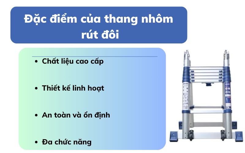 thang nhôm rút đôi dùng cho những công việc gì