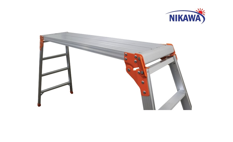 Kích thước mặt sàn thang bàn Nikawa NKC-120 rộng rãi, an toàn