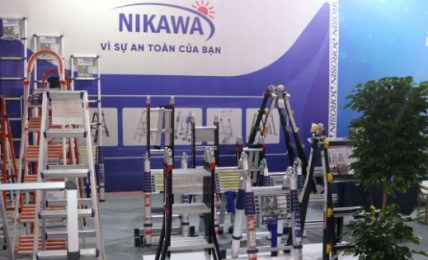 Gian hàng Nikawa thu hút khách đến tham quan tại Triển lãm Vietbuild