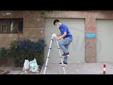 Hướng dẫn sử dụng thang rút đôi Nikawa