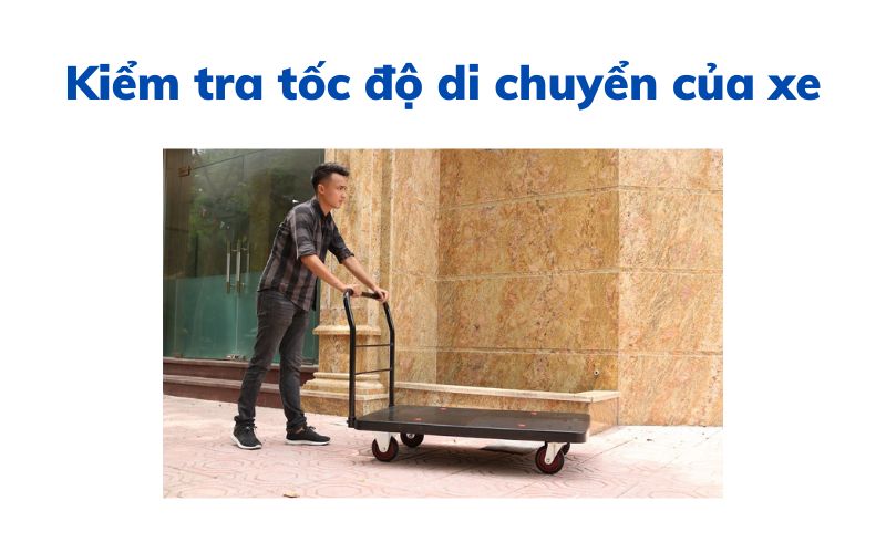 Kiểm tra tốc độ di chuyển của xe