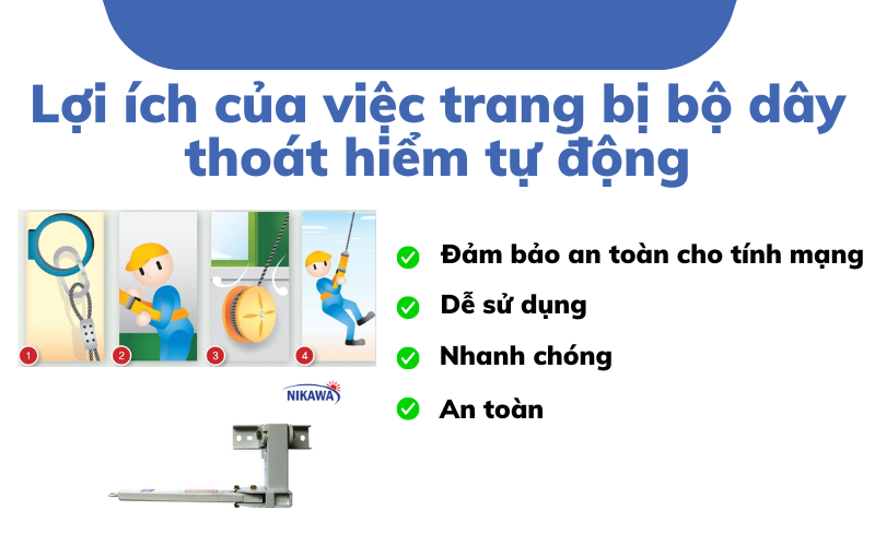 Lợi ích của việc trang bị bộ dây thoát hiểm tự động