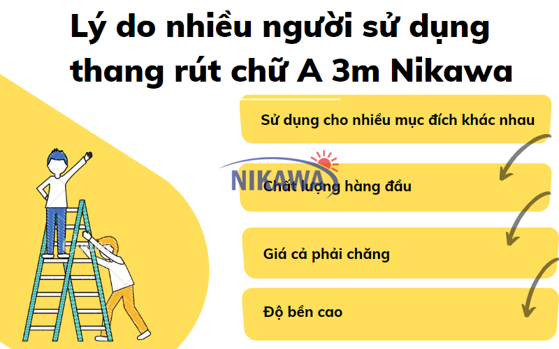thang rút chữ A 3m