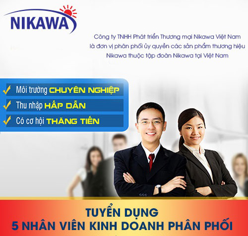 Tuyển nhân viên kinh doanh phân phối lương cao tại Hà Nội và Tp.Hồ Chí Minh