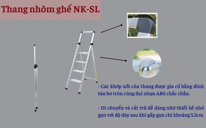 thang nhôm ghế NK-SL 