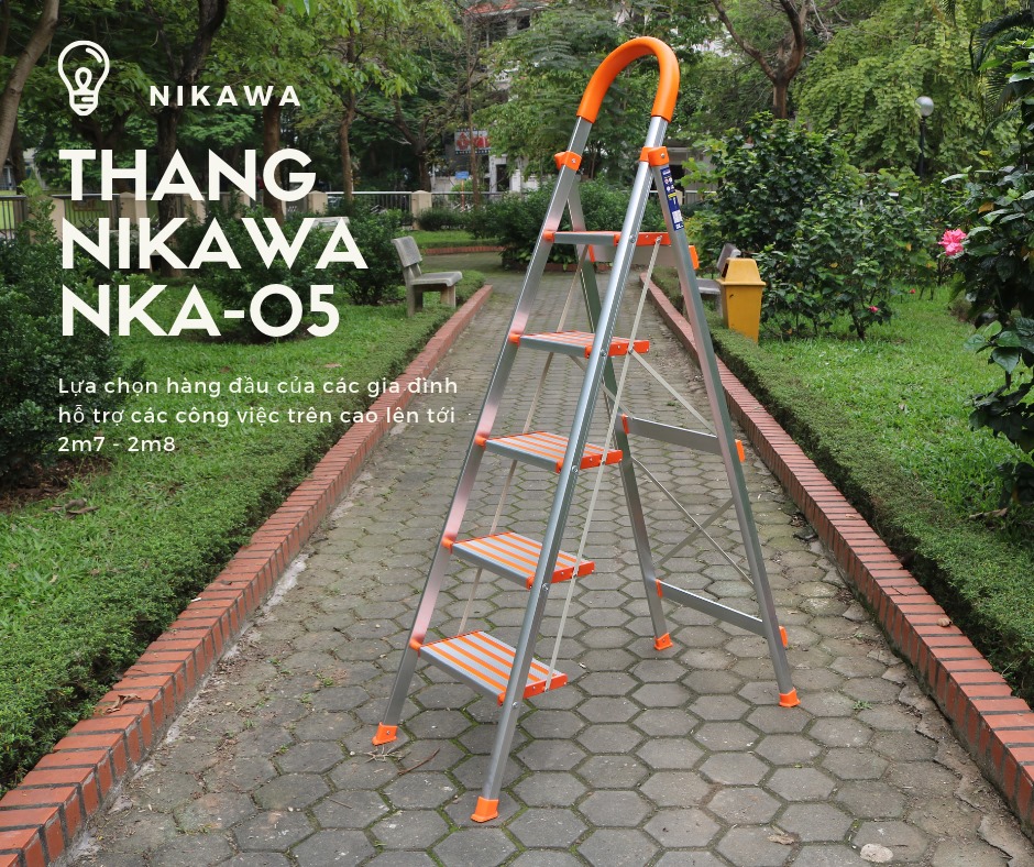 Thang nhôm ghế 5 bậc Nikawa NKA-05