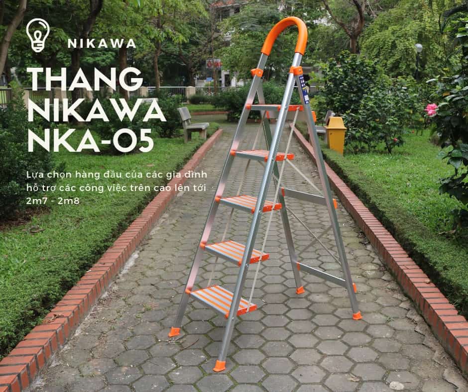Thang nhôm ghế 5 bậc Nikawa NKA-05