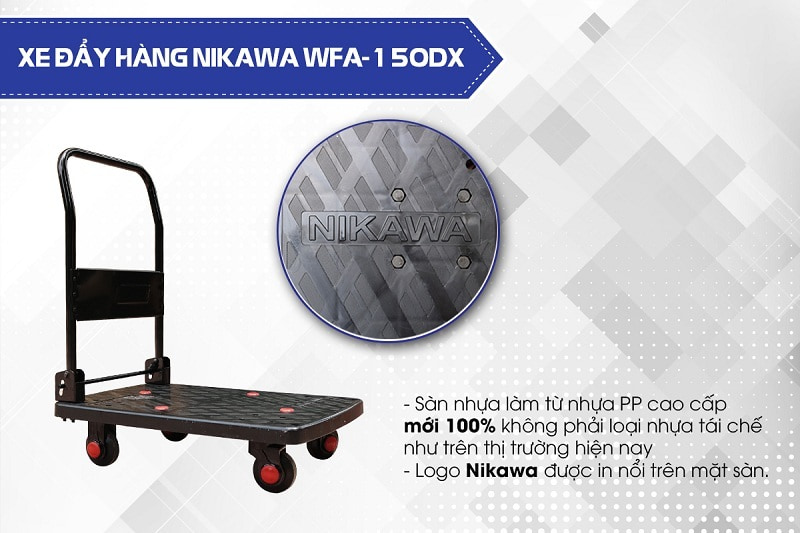 Xe đẩy hàng 4 bánh Nikawa WFA-150DX