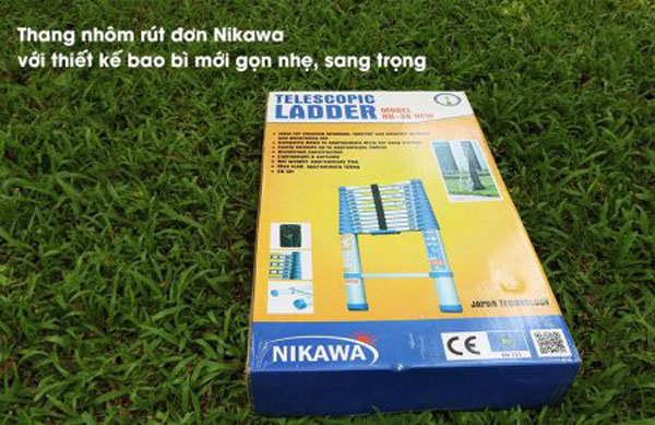 Vỏ hộp thang nhôm rút Nikawa chính hãng thiết kế bắt mắt