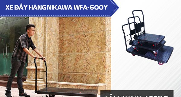 Xe đẩy hàng Nikawa WFA được sử dụng với hàng hóa tải trọng lớn