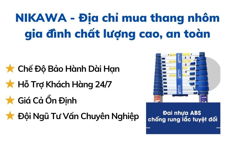 Mua thang nhôm gia đình ở đâu chất lượng cao, an toàn sử dụng?