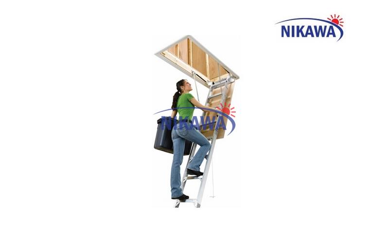 Thang nhôm gác xếp Nikawa LDA-2510 được thiết kế chắc chắn Thang nhôm gác xếp Nikawa LDA-2510 được thiết kế chắc chắn