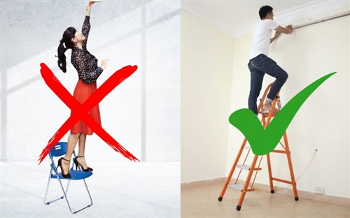 Tại Sao Không Nên Dùng Ghế Thay Thang Nhôm? 5 Nguy Cơ Tiềm Ẩn