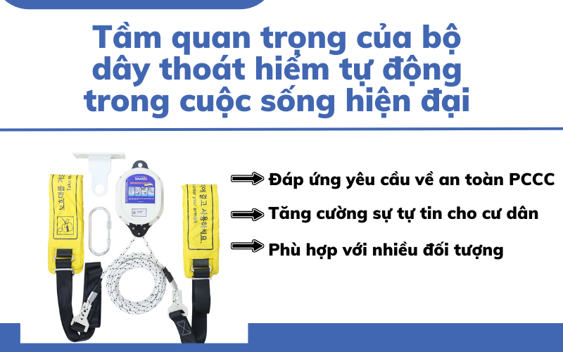 Tầm quan trọng của bộ dây thoát hiểm tự động trong cuộc sống hiện đại