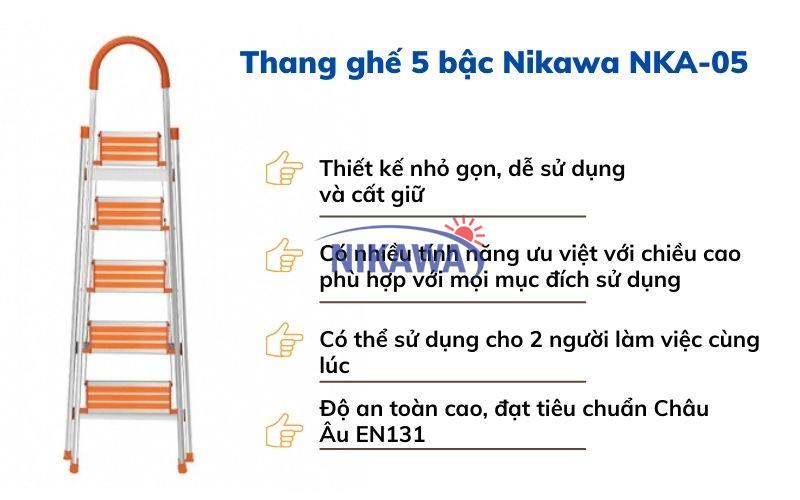 Thang ghế 5 bậc Nikawa NKA-05