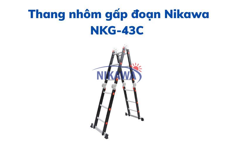 Thang nhôm gấp đoạn Nikawa NKG-43C