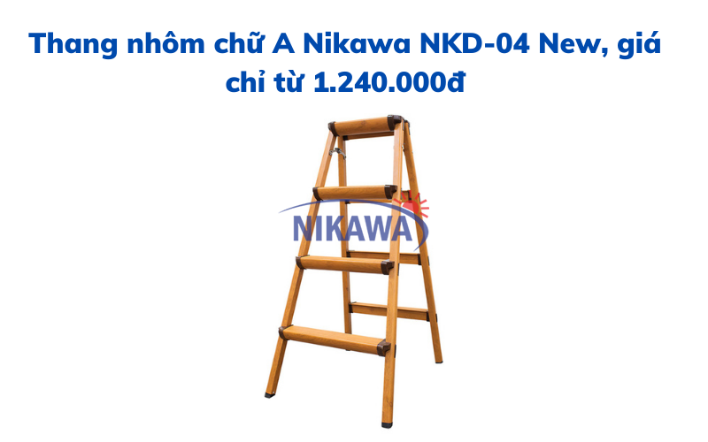Thang nhôm chữ A Nikawa NKD-04 New