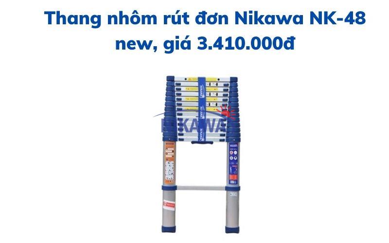 Thang nhôm rút đơn Nikawa NK-48 new