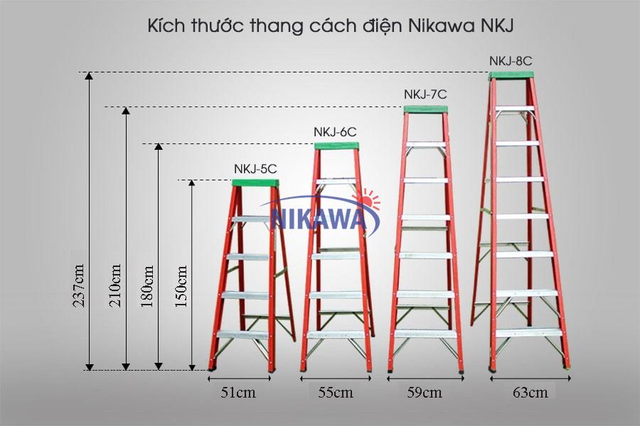 Thang cách điện chữ A Nikawa NKJ-8C