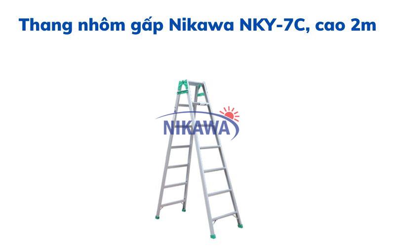 Thang nhôm gấp Nikawa NKY-7C, cao 2m