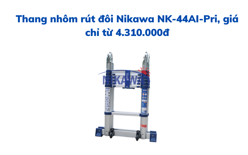 Thang nhôm rút đôi Nikawa NK-44AI-Pri