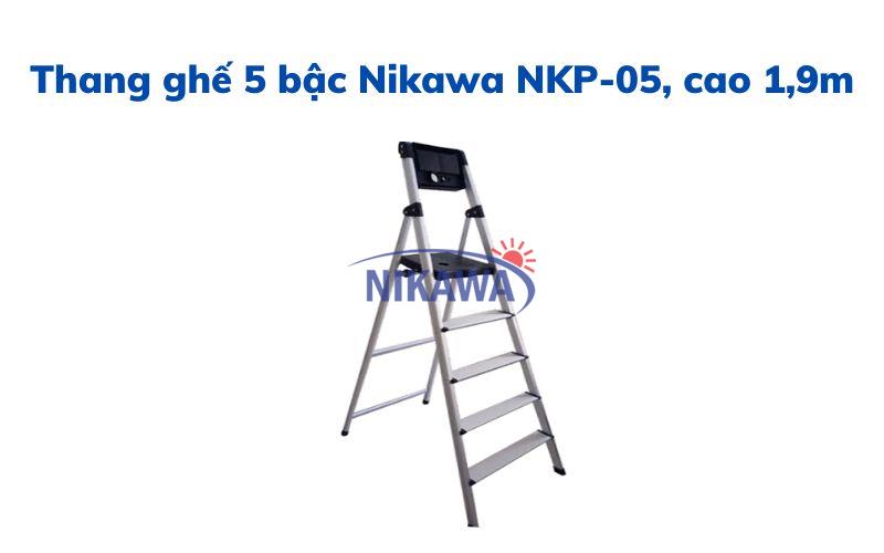 Thang ghế 5 bậc Nikawa NKP-05, cao 1,9m