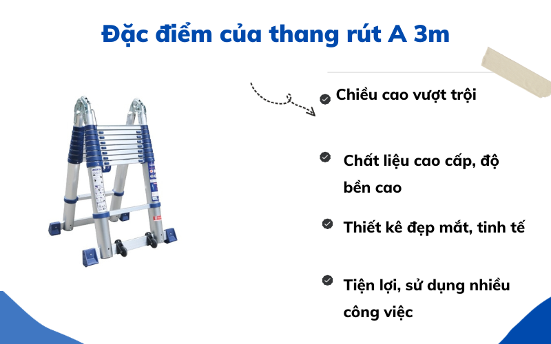 TOP các thang rút chữ A 3m được ưa chuộng nhất hiện nay