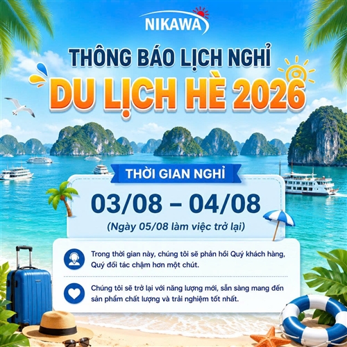 THÔNG BÁO LỊCH NGHỈ DU LỊCH HÈ 2026