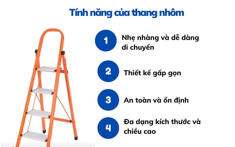 thang nhôm dùng trong trường đại học