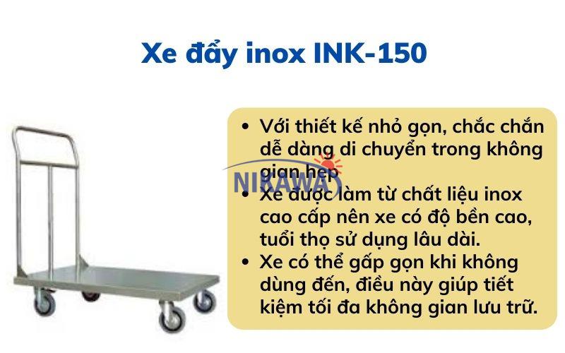 Xe đẩy inox INK-150