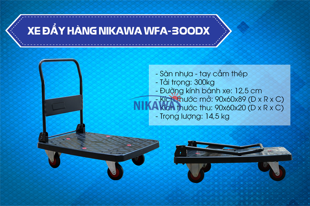 Xe Đẩy 4 bánh Nikawa WFA-300DX