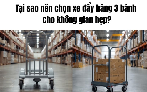 Tại sao nên chọn xe đẩy hàng 3 bánh cho không gian hẹp?