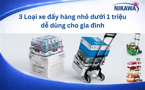 3 Loại xe đẩy hàng nhỏ dưới 1 triệu dễ dùng cho gia đình